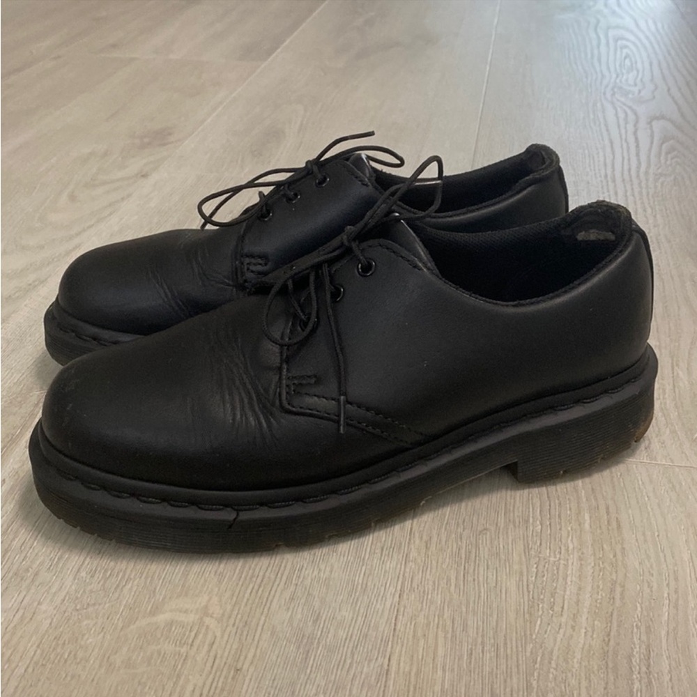 Dr Marten Leather Oxfords with Safety Toe